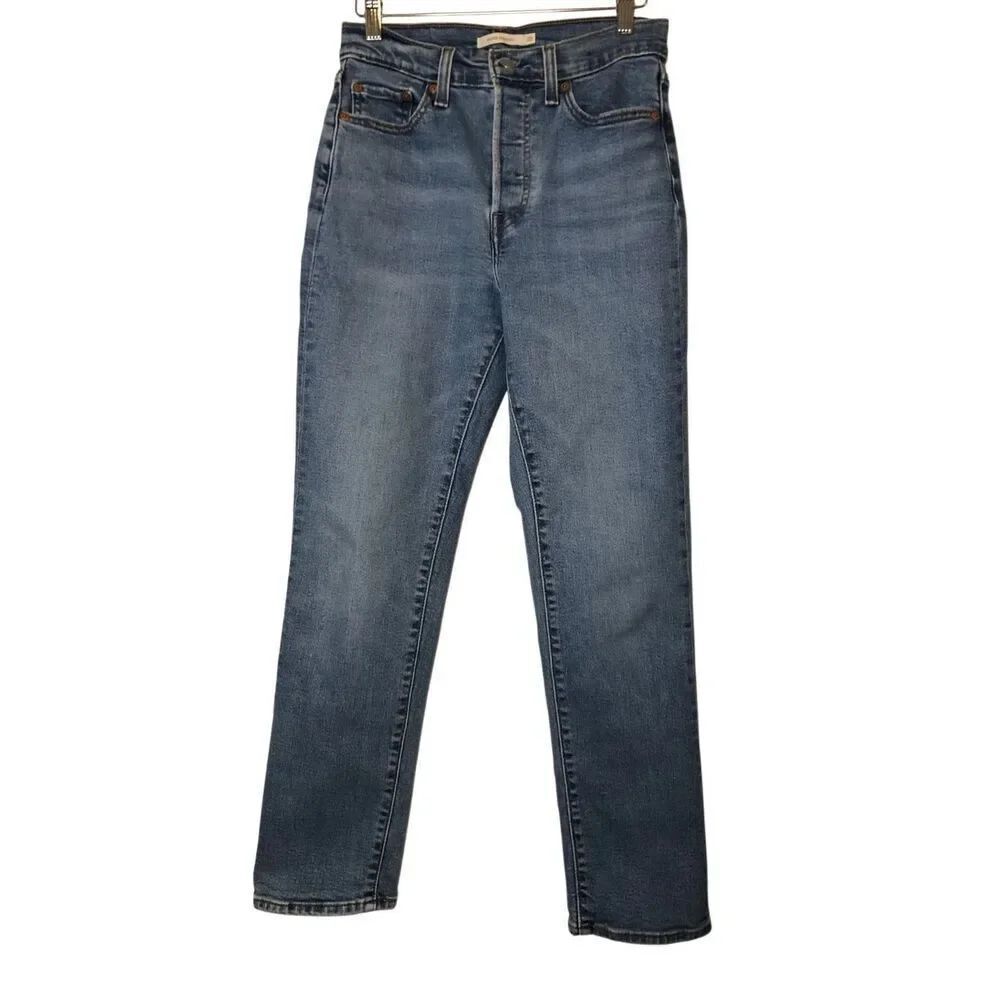 Levi's Wedgie Straight size 28, inseam 27" butt-lifting button fly classic EUC v